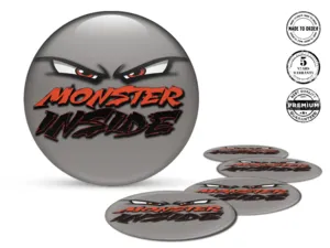 Epoxy Dome Stickers Luxury Car Emblems